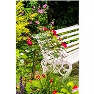 Garden Bench Perforated Bookmarks