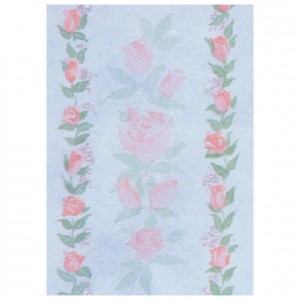 Rose Bouquet Border Perforated Bookmarks