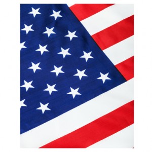 USA Flag Perforated Bookmarks