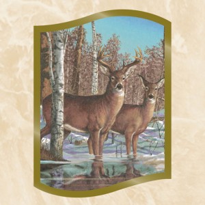 Woodlands Deer Perforated Bookmarks